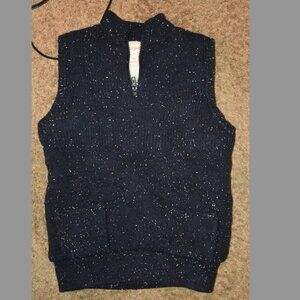 CAT & JACK - QUATER ZIP PLUSH LINING FRONT POCKETS VEST- S